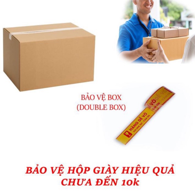 [GeekSneaker] Bộ Box + Băng Niêm Phong Double box cho giày , bảo vệ hộp giày