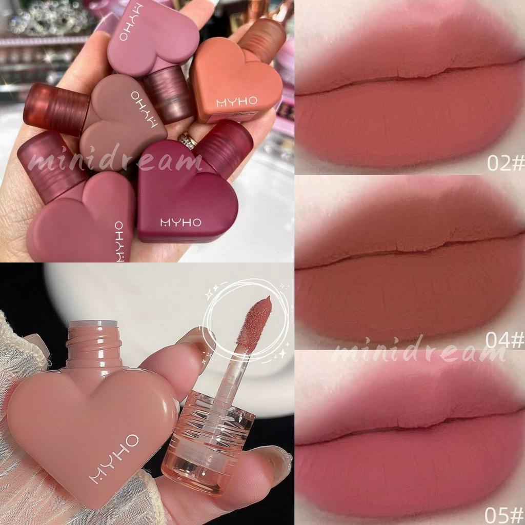 [Hàng mới về] Son Môi MYHO Love Mousse 5 Màu Nhung Lì Tông Nude Sắc Tố Cao