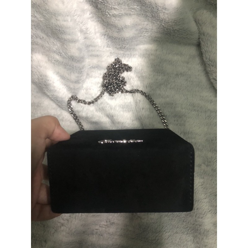 Túi Charles And Keith Square Clutch (Kid Suede)