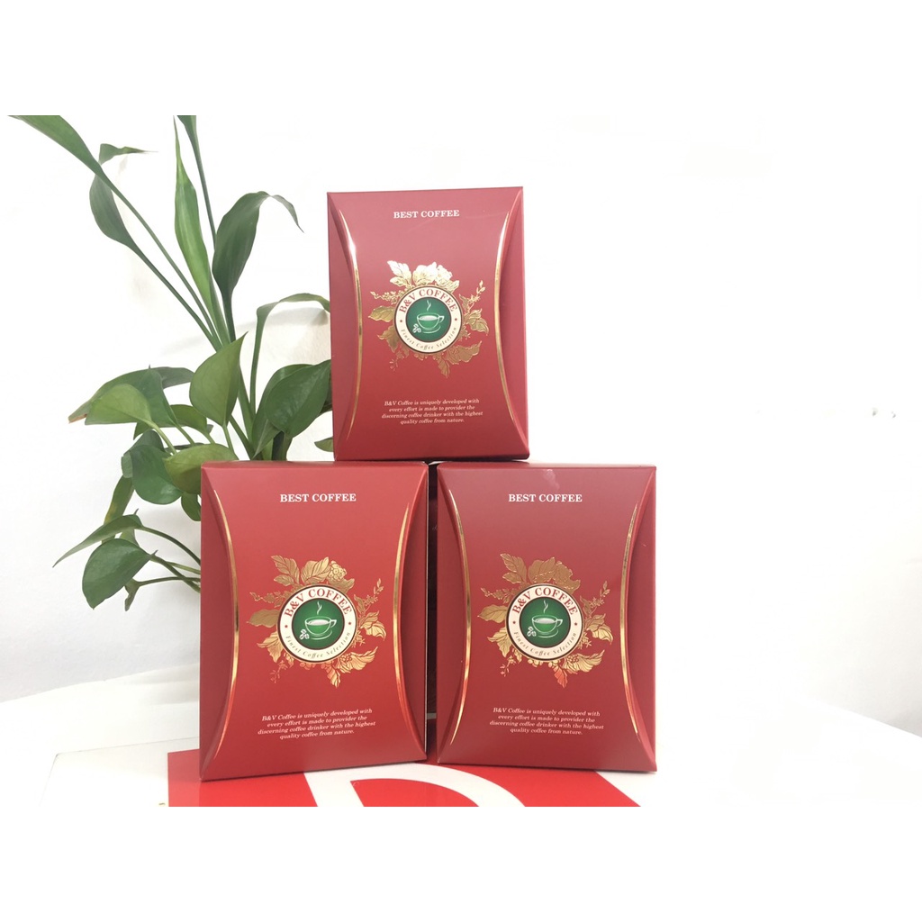 Hộp Cà phê hòa tan 3in1 B&V Coffee (10 stick x 16g)