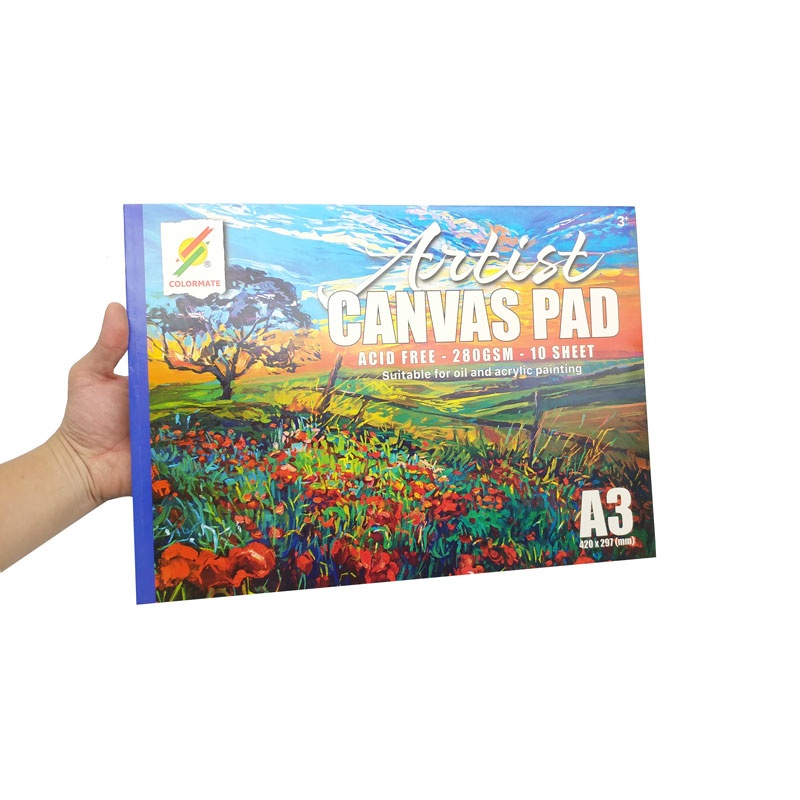 Tập Vẽ Canvas A3 280gsm Canvas Pad - Colormate CANVAS3 (10 Tờ)