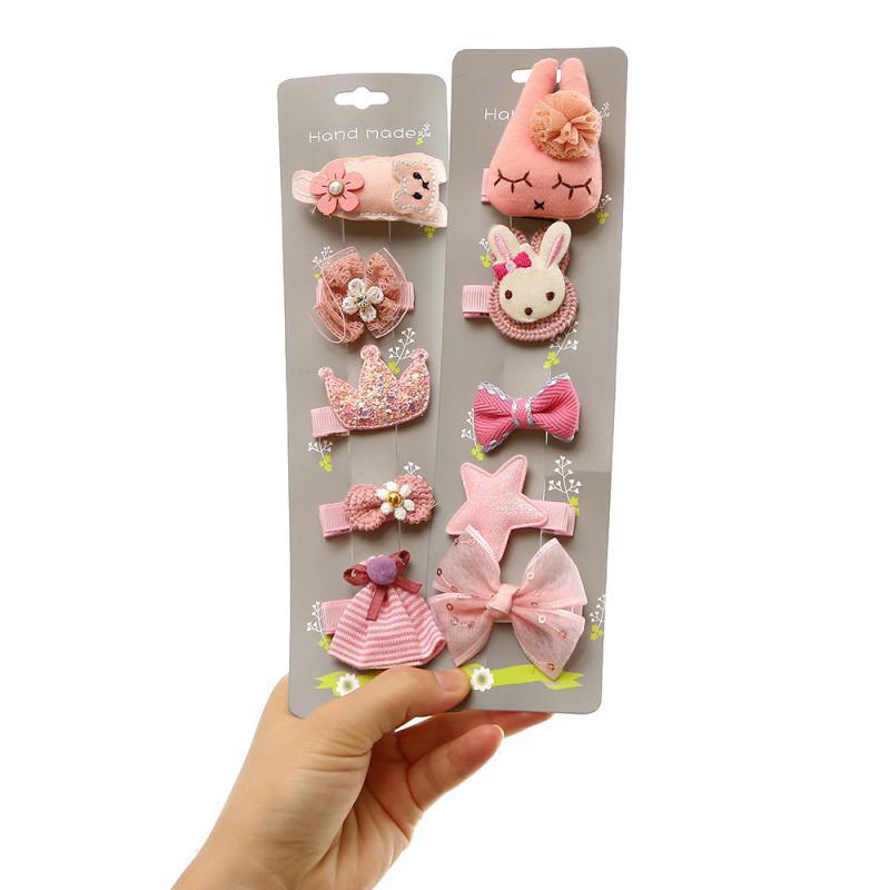 Set 5 kẹp tóc dễ thương cho bé gái