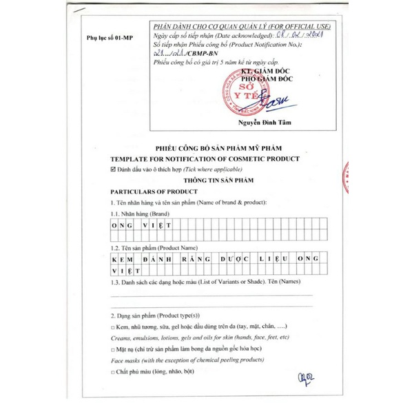 Kem Đánh răng Ong Việt