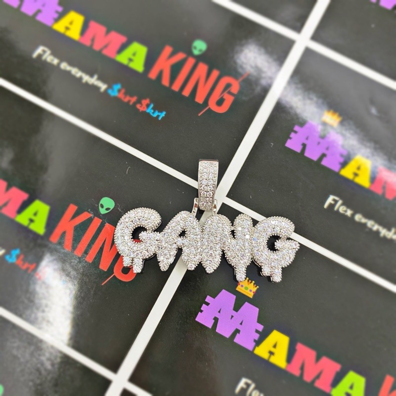 MẶT DÂY CHUYỀN CHỮ GANG BY MAMA KING TẶNG KÈM DÂY ĐEO