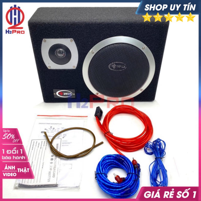 Loa Sub Ô Tô Syzx YD-1508 Bass 20 200W-4 Ôm, 2 Chế Độ Lời-Trầm, Sub Oto Siêu Trầm 12V Hoặc 24V, Bộ Quà 200K-H2Pro Audio