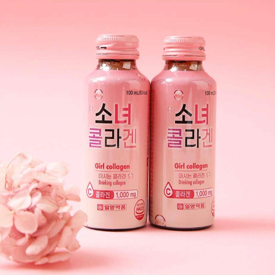 Collagen Uống Hàn Quốc Girl Collagen Nước Uống Bổ Sung Collagen Làm Đẹp Da Hộp 10 Chai