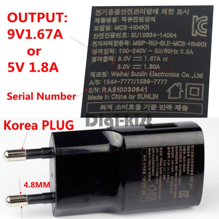 [Chính Hãng] Sạc Nhanh LG 15W Fast Charge 9V-1.67A MCS-H04KR ZIN