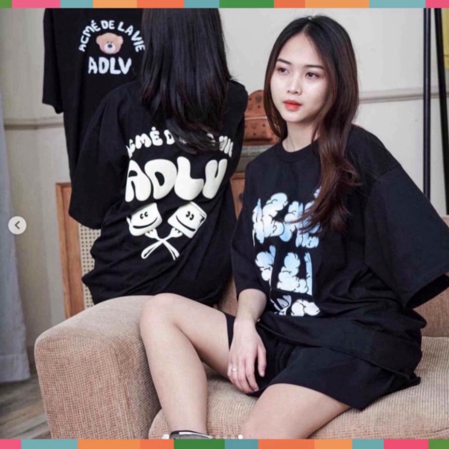 Áo thun ADLV MarshMallow, kiểu dáng unisex, cotton dày dặn, cộc tay cổ tròn trend hè 2022 | BigBuy360 - bigbuy360.vn