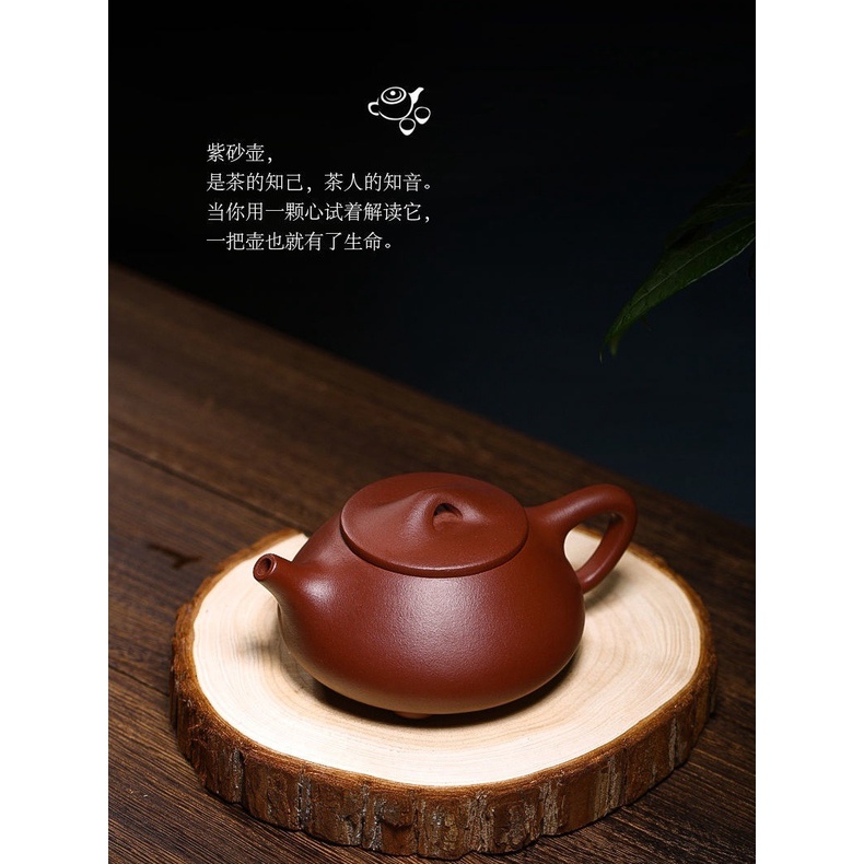 Ấm Tử Sa Nghi Hưng Thạch Biều Cảnh Chu 250 ml (Đáy Tào Thanh, Lọc Tổ Ong)