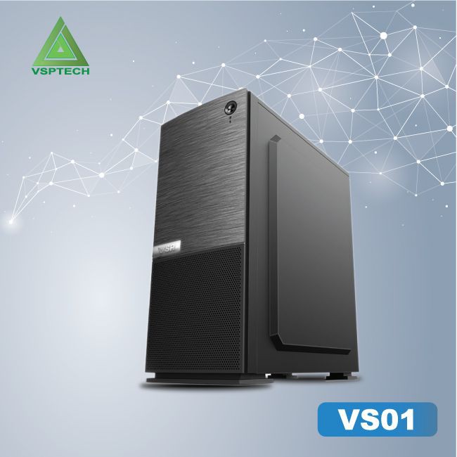 Vỏ case VSP VS01 Gaming Mặt Trước Lưới