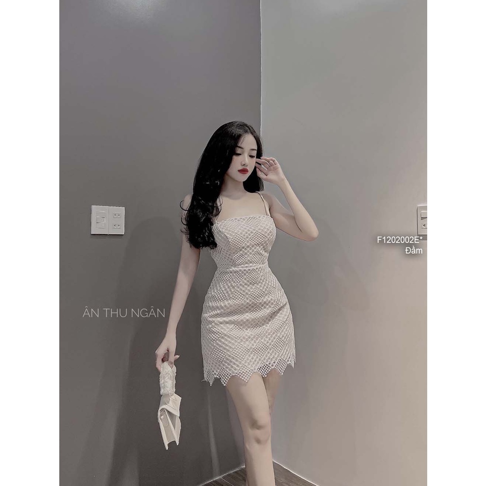 Đầm body ren thiết kế 2 dây!