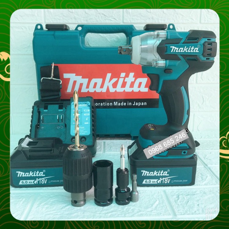 Máy siết bulong Makita 118v Lực siết 500N.m Kèm Bộ Phụ Kiện _ Nhật Việt official