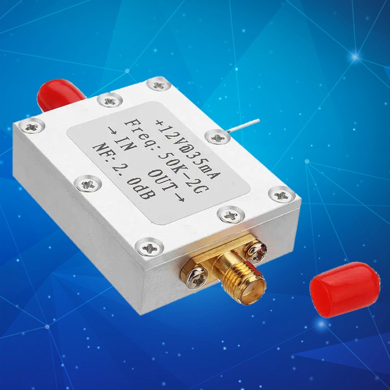 Mô Đun Khuếch Đại Âm Thanh LNA 50K-2GHz Cho RF FM HF VHF / UHF Ham