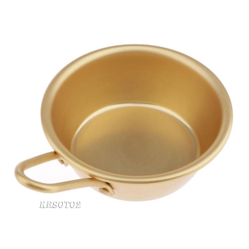 Set 2 Bát Ăn Cơm / Súp Bằng Nhôm Có Tay Cầm Phong Cách Truyền Thống Hàn Quốc