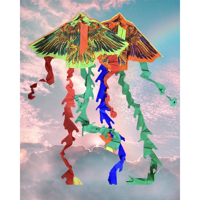 Diều Phụng Trung 3 Đuôi Kèm Dây