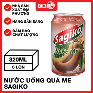 6 X 310ml Lon - Nước Uống Quả Me Sagiko - Halal - Nhà Sản Xuất Địa Phương