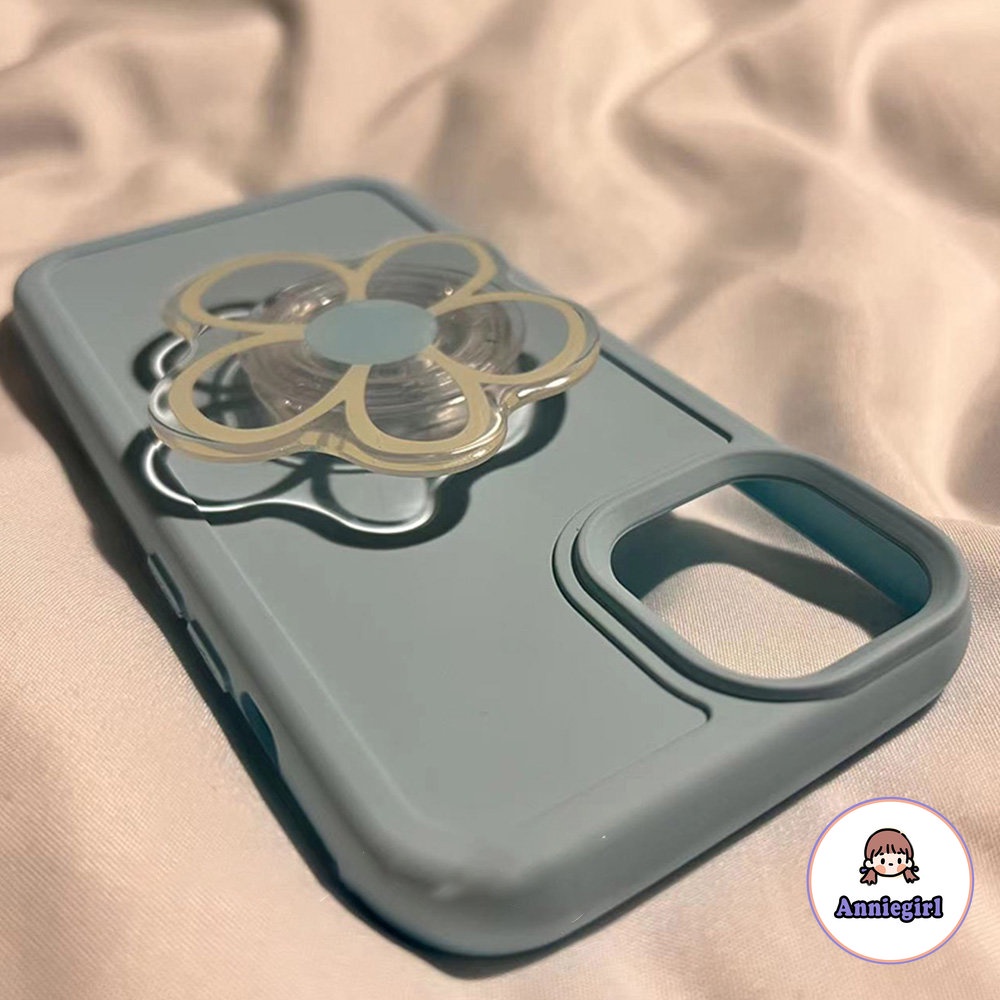 Ốp Điện Thoại TPU Silicon Mềm Chống Sốc Có Giá Đỡ Hình Hoa Cho IPhone 7Plus 8Plus X XS XR 14 13 12 11 Pro Max