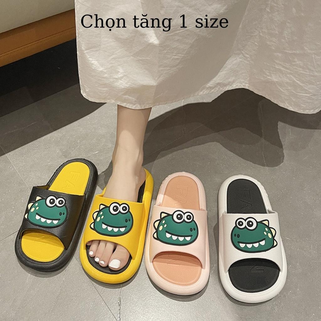 Dép quai ngang hình Khủng long, dép DION cực mềm cực êm siêu cute