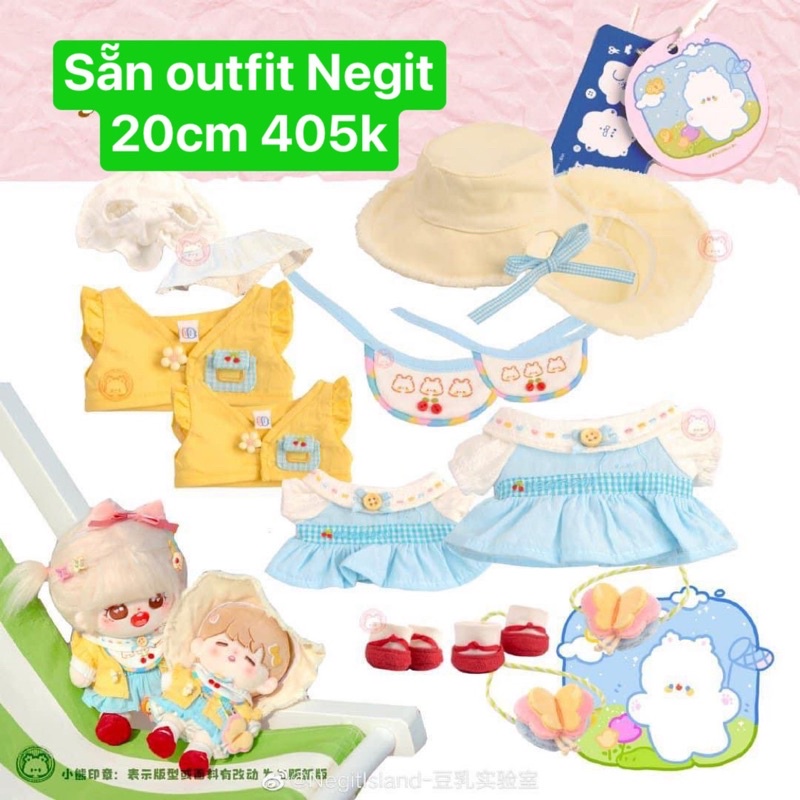 Outfit doll 20cm nhà Negit