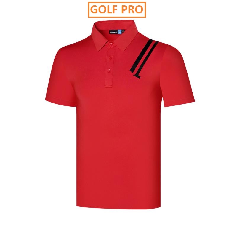 Áo golf nam JLinderberg ngắn tay thoáng mát trang phục thể thao cao cấp AN018