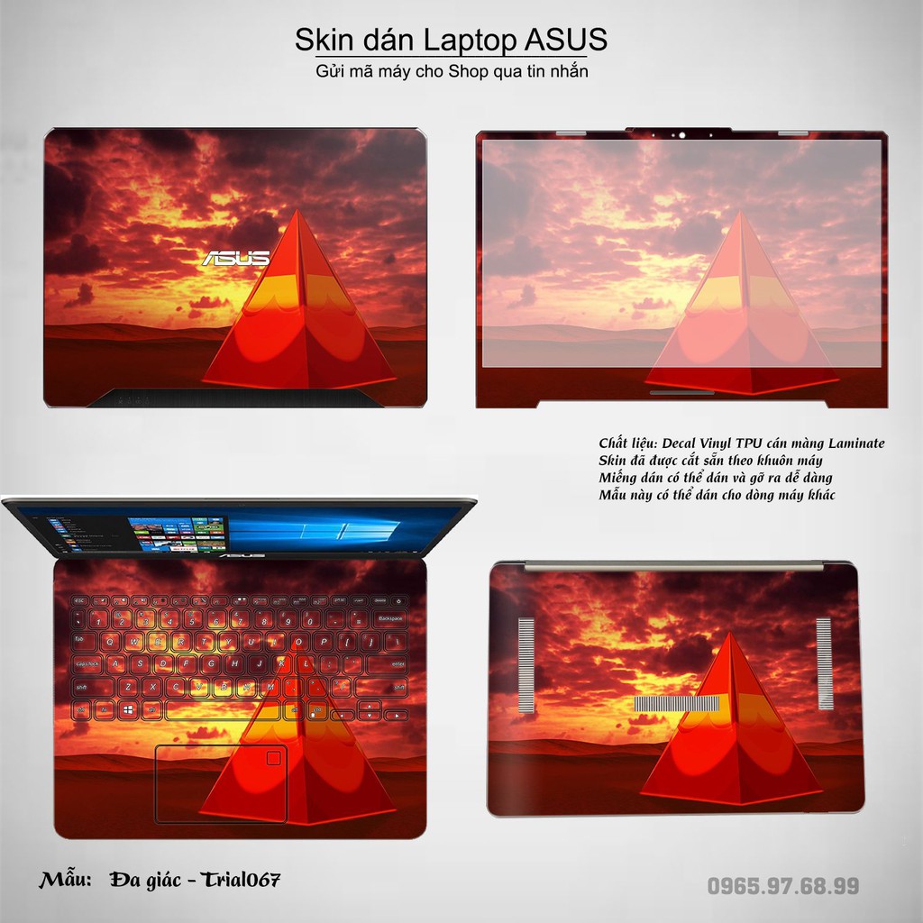 Skin dán Laptop Asus in hình Đa giác _nhiều mẫu 12 (inbox mã máy cho Shop)