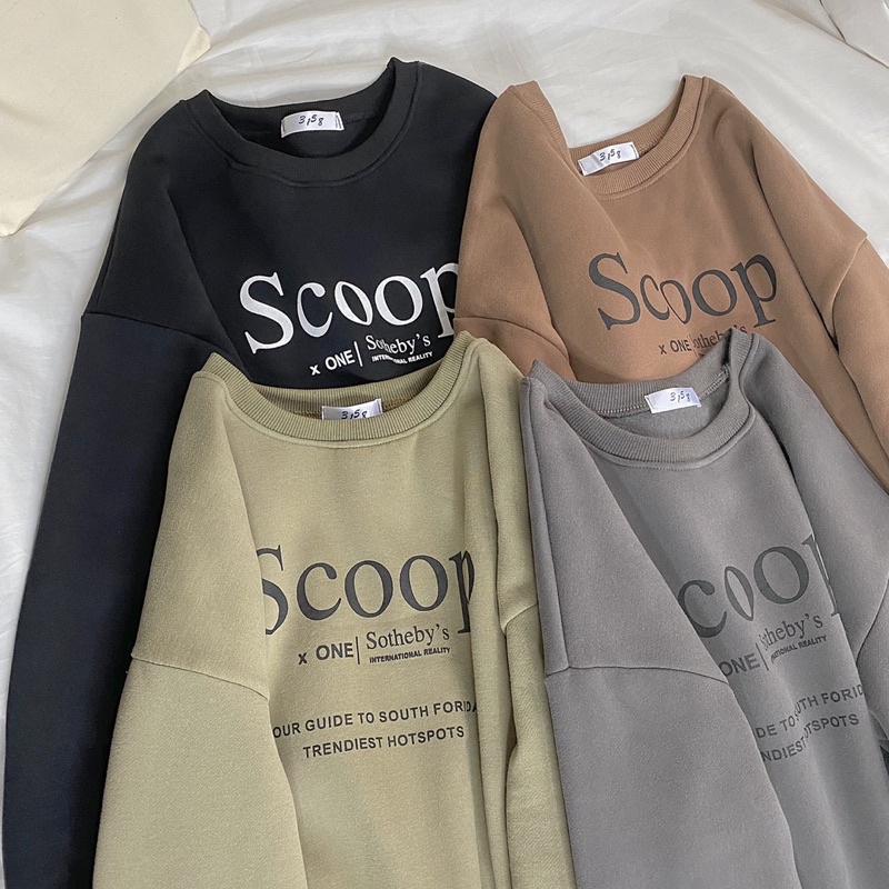 Áo HOODIE nỉ nhung form rộng màu trầm Unisex, sweater chất nỉ mặt nhung màu ( nâu, xám khói, đen, rêu ) khoác xinh