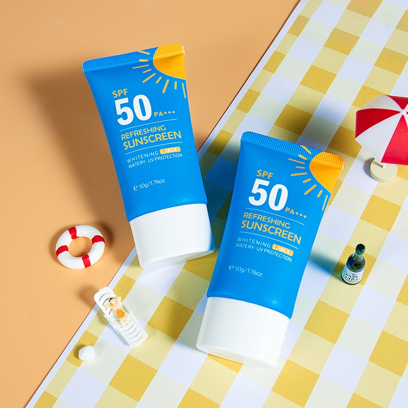 Kem chống nắng LAIKOU SPF50 PA+++ UVA UVB 50g làm trắng da cao cấp