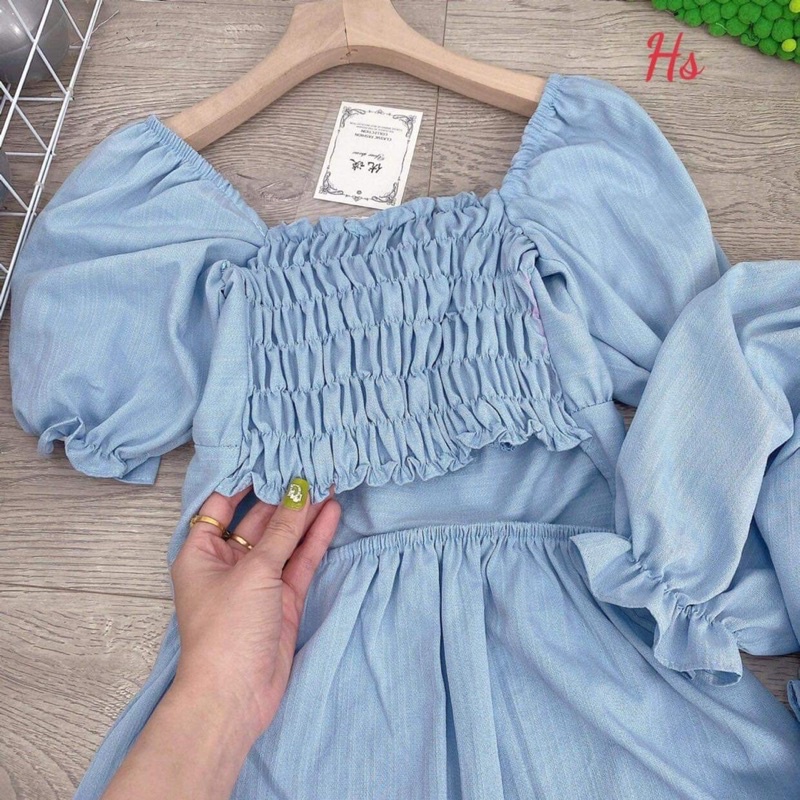 Váy dúm ngực hở lưng HS6