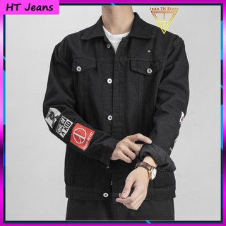 Áo Khoác Jean Bò Unisex nam nữ G-Dragon cá tính phong cách ulzzang chống nắng -HT
