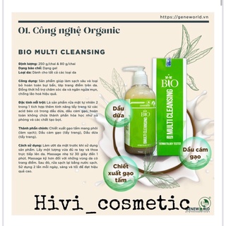 sữa rửa mặt BIO multi cleansing 250g thiên nhiên  dành cho mọi loại da kể  ca da mụn và nhạy cảm chân ái là đây