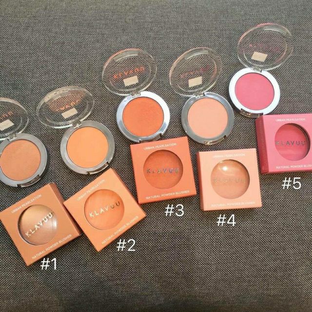Phấn Má Hồng Klavuu Urban Pearlsation Natural Powder Blushe