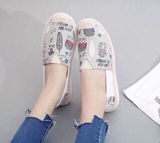 Giầy thổ cẩm đế bằng