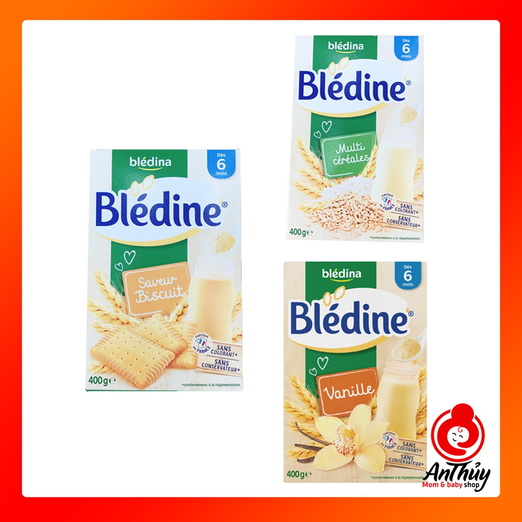 Bột lắc sữa Bledina các vị 400g (date tháng 12.2021)