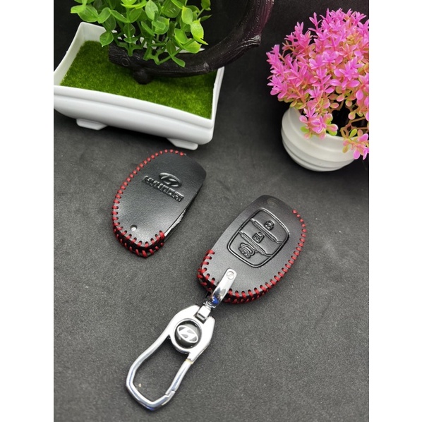 Bao da chìa khoá xe Huyndai i10, tucson, elantra bản có chìa