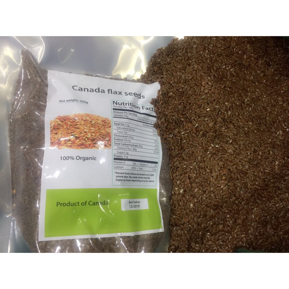 1Kg hạt lanh Canada (hạt sống mẩy đều đẹp)