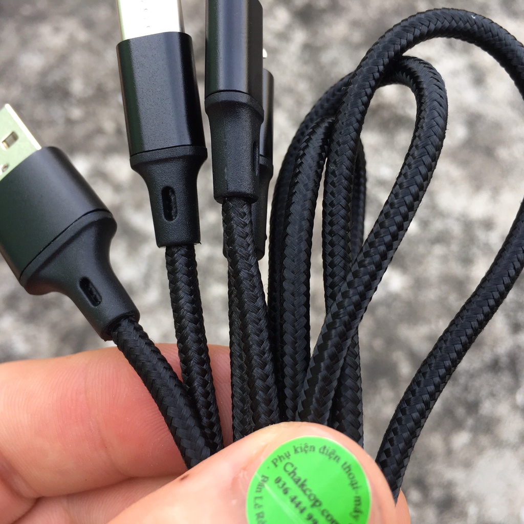 Cáp Sạc Nhanh 3 Đầu Hoco Cx3