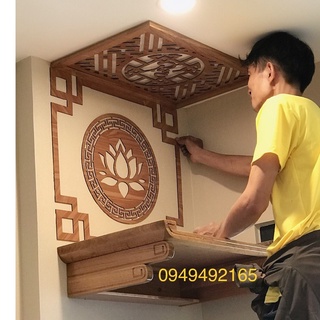 Bàn thờ treo tường tphcm ( 41x61 thờ phật)