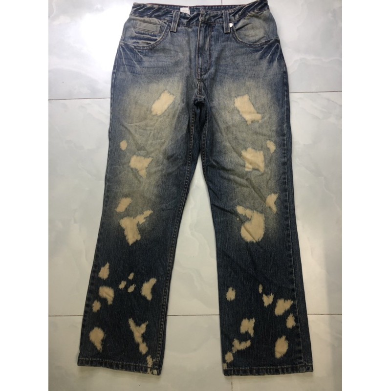 Quần Jeans Nam Vanity Cắt Nhãn Wash Freestyle - Size 82 (Jeans 1 - Jeans 2)