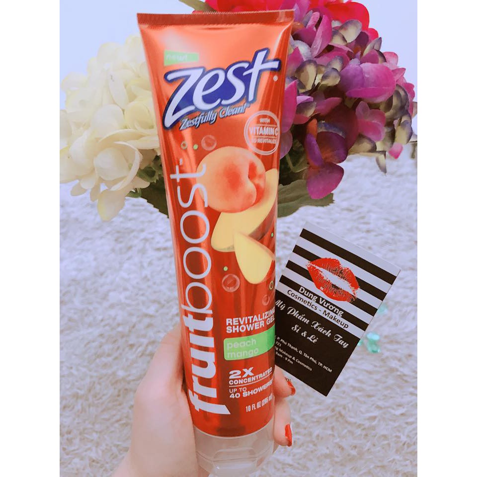 Sữa Tắm Zest Fruitboost Revitalizing Shower Gel (295ml).