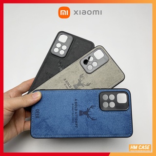 Ốp lưng Xiaomi Redmi Note 11 4g,5g / 11S / 11 Pro / 10 4G / Note 10S /  Note 8 / Note 8 Pro, Vải deer, Hoạ tiết hươu