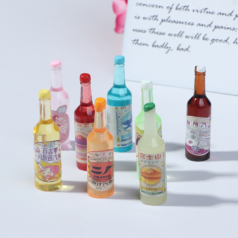 5 Chai nước soda đồ chơi búp bê tỉ lệ 1:12 1:6 độc đáo