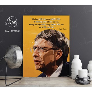 Tranh canvas người nổi tiếng 06 tặng đinh treo tranh