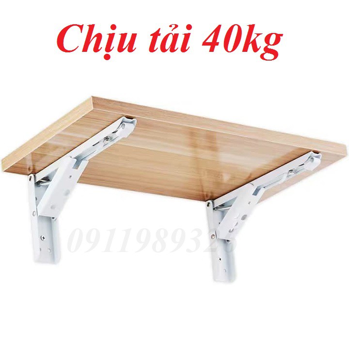 ❤️FREESHIP❤️ Bộ 2 bản lề gập thông minh - Bản lề gấp gọn treo tường tải trọng 40kg loại tốt - Bản lề gấp - Ke gập