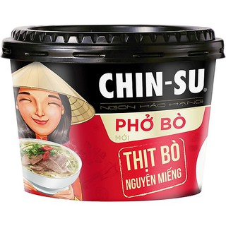 Phở bò chin-su thịt bò nguyên miếng hộp 132g