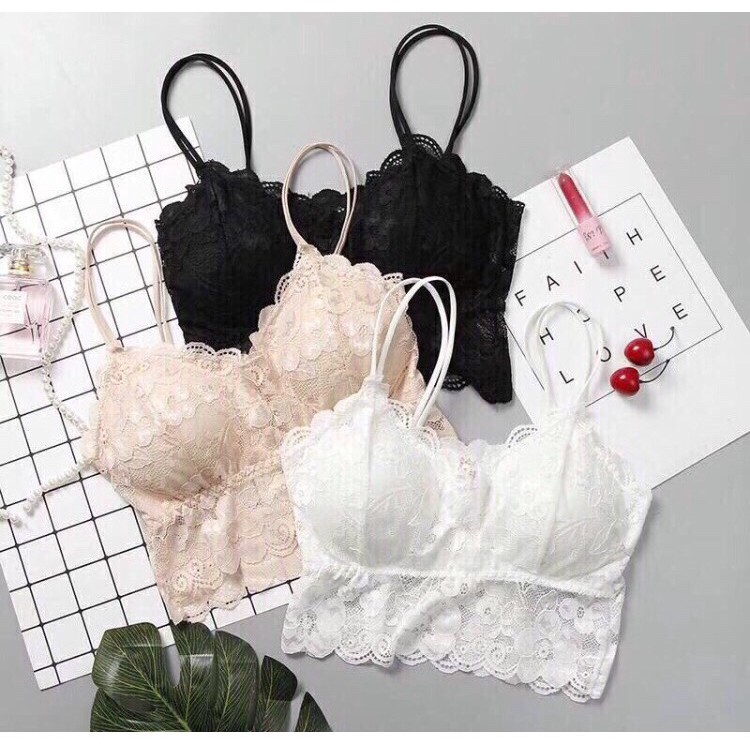 (HÀNG MỚI) ÁO BRA REN 2 DÂY