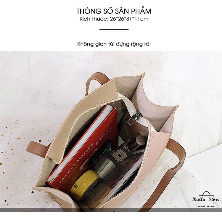 [Mã WAMT2405 giảm 10K đơn 0K] Túi tote da đựng vừa sách A4 | BigBuy360 - bigbuy360.vn