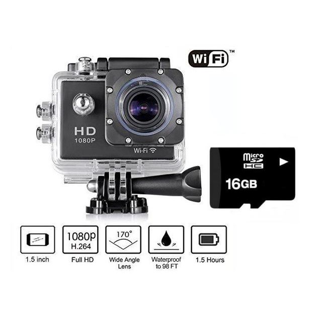 [Miễn Phí Vận Chuyển] Camera Hành Trình HD 1080 Sport Cam A9