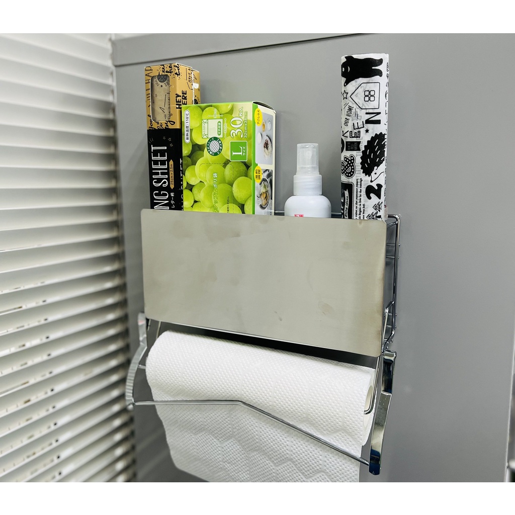 Giá treo hông tủ lạnh tiện dụng INOX KOBINI