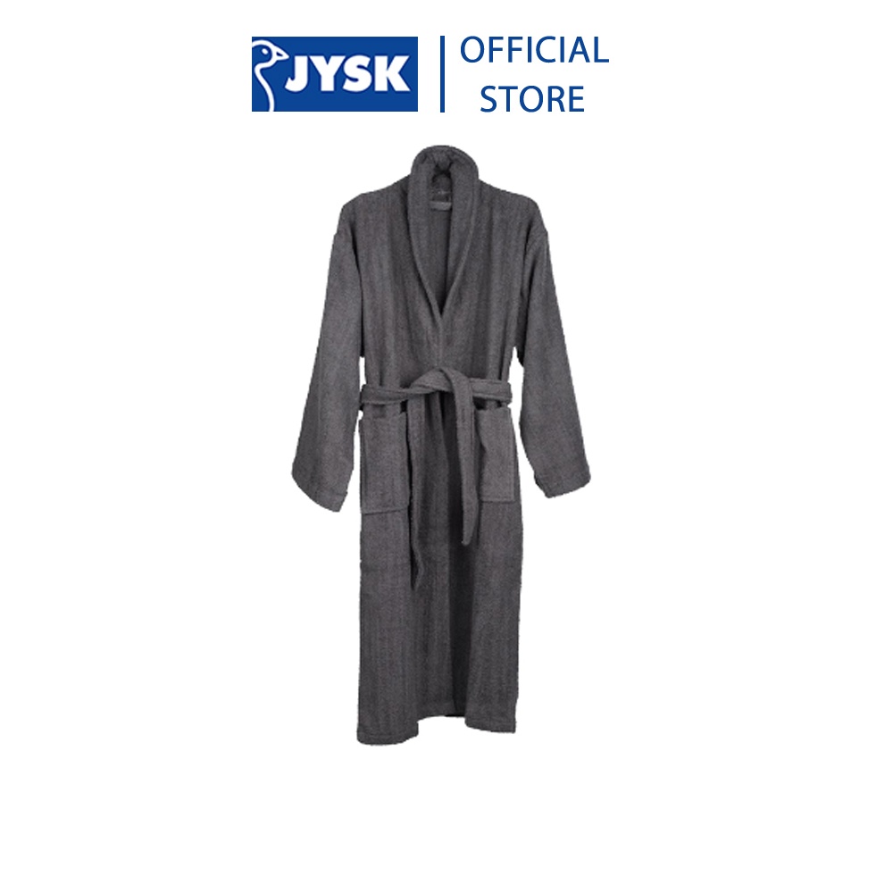 Áo choàng tắm | JYSK Timmerdala cotton xám đậm | S/M