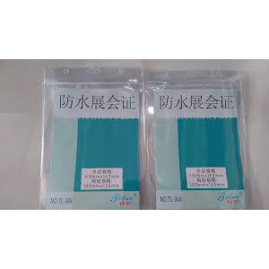 Bao đựng thẻ dọc TL304, kích thước 10*13.5, trong suốt, có khóa ngăn nước